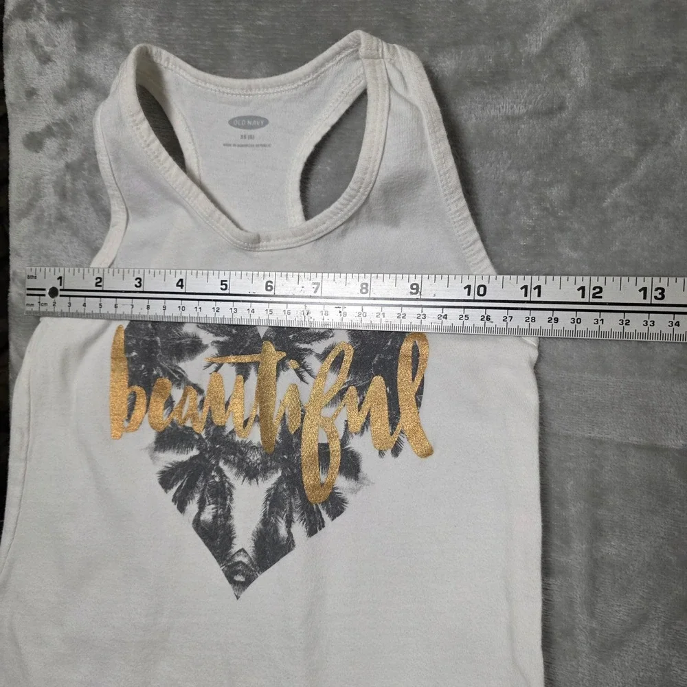 Girls Size 5 Outfit Old Navy Tank Palm Heart Joe's Jeans‎ 2Pc Set READ FAIR
